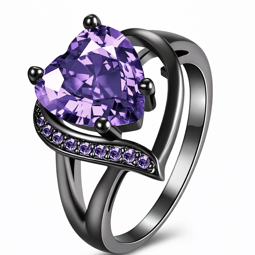 Emerald Engagement Ring Set for Couples